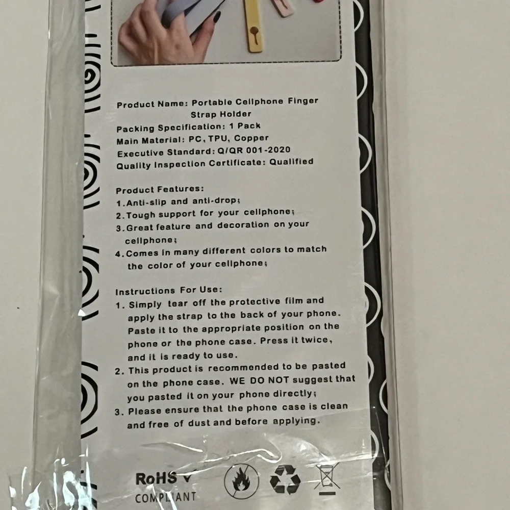 Brand New With Tags! Zoqiza portable cell phone finder strap bracket in pink. OS